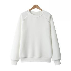 2025 Autumn Pullover Sweater Plain Knit Pullover <b>Sweatshirt</b> 100% Cotton Long Sleeve Casual Breathable Long Sleeve <b>Black</b> Printed - Product Image 2