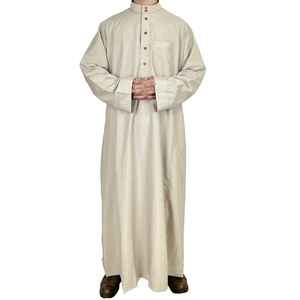 เสื้อคลุมญุบบะห์ผู้ชายผ้าฝ้ายคุณภาพสูง ดีไซน์ล่าสุดปี 2025 ไซส์ใหญ่ สไตล์ลำลอง รับผลิตตามแบบ (OEM) ราคาขายส่งสำหรับผู้ใหญ่ - Product Image 3