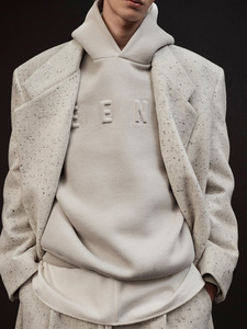 Top à la mode surdimensionné essentiel sweat à capuche vierge haute qualité coton polyester mélange lourd polaire pour hommes prix de gros - Product Image 5