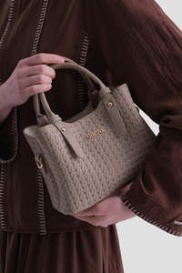 Bolso Tote de Lujo Tejido, Bolso de Mano de Cuero PU Trenzado, Bolso de Moda para Mujer, OEM ODM - Product Image 1