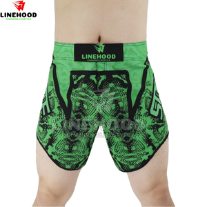 Pantalones cortos de artes marciales de cintura media estilo High Street para hombre, pantalones cortos de tabla sólidos de nuevo diseño, tela de lona con cintura elástica - Product Image 4