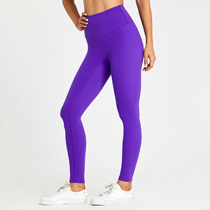 Leggings taille moyenne pour femmes à la mode pour la salle de sport vêtements actifs Spandex doux/Polyester séchage rapide respirant écologique décontracté - Product Image 2