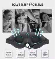 Masque de sommeil de conception 3D Blackout Sleep Aid avec sangle élastique réglable pour un meilleur sommeil