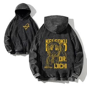 Venta al por mayor de lavado ácido hombres Sudadera con capucha de gran tamaño personalizar Streetwear Vintage hombres francés Terry algodón sudaderas con capucha de lana - Product Image 6