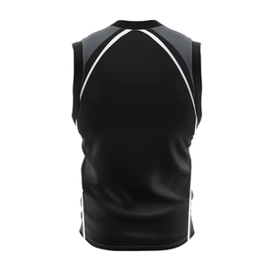 Conjunto de Camiseta de Baloncesto sin Mangas con Cuello en V para Hombre, Color Negro, Pantalones Cortos Deportivos con Cintura Elástica de Poliéster que Absorben la Humedad, Ropa Deportiva para Todas las Temporadas - Product Image 2