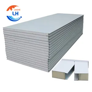High density 80/100/120 kg decorative insulated proof wall panels fire rated sandwich pane prefabricated house panel