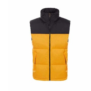 Chaquetas de hombre de calle alta de Pakistán Chaleco sin mangas de color de contraste Ropa de hombre Chaquetas acolchadas impermeables a la venta 2024 - Product Image 4