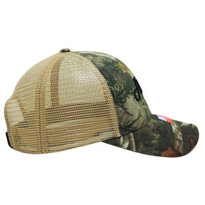 OEM ODM Casquette de baseball structurée de haute qualité à 6 panneaux avec logo brodé personnalisé Casquette de camouflage Casquette de camionneur unisexe en maille de chasse de haute qualité - Product Image 4