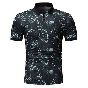 2025 verano 100% algodón OEM/ODM personalizado liso Turndown Polo cuello hombres tejido pulóver impresión Digital Polo camisa para hombres - Product Image 2
