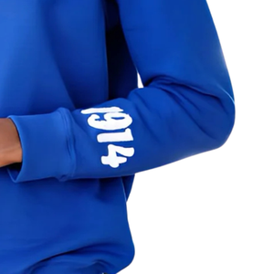 เสื้อสเวตเชิ้ต Sigma 1914 ผ้าฟลีซปักลายเชนิล พรีเมียมคอตตอน สำหรับฤดูหนาว เสื้อผ้าผู้ชาย สไตล์สมาคมนักศึกษากรีก ชุดนักศึกษา - Product Image 3