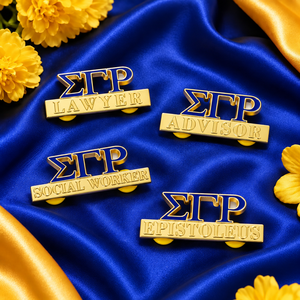 Spilla da bavero personalizzabile per Consigliere, Avvocato, Assistente Sociale di Sigma Gamma Rho (Antigrammateus, Grammateus) - Product Image 1