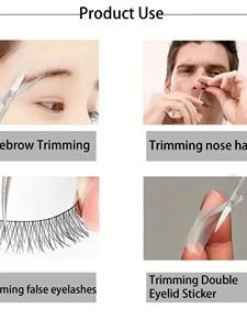 Pinzas para Cutículas de Acero Inoxidable con Hoja Curva, Pinzas de Belleza, Pinzas Largas Antideslizantes y Duraderas para Decoración de Uñas - Product Image 5