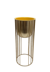 Hot selling Metal Wall Home Decoration Wall hanging <b>Stand</b> Wood With metal leaves Gold plating Customized - Product Image 2