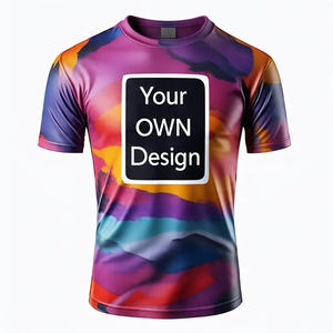 Camiseta de poliéster de manga corta de secado rápido personalizada para hombre, camiseta lisa para entrenamiento de gimnasia, ropa para correr, camisetas por sublimación - Product Image 5