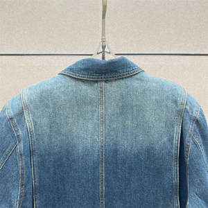 Veste streetwear en denim délavé tendance 2025, écologique, mode féminine, vêtements d'extérieur - Product Image 5