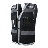 Chaleco de Seguridad para Hombre de Alta Visibilidad, Ligero y de Alta Calidad, Transpirable, de Secado Rápido, Nailon/Poliéster, Ropa de Trabajo Cómoda