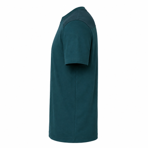 Camiseta de Cuello Redondo de Algodón Color Verde Azulado Intenso para Hombre, Proveedor de Ropa Casual de Verano de Manga Corta Premium al por Mayor - Product Image 5