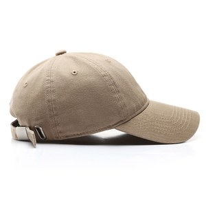 Promotionclassic haute qualité Vintage sport casquette de Baseball 6 panneaux papa chapeau lavage Look personnalisé broderie Logo réglable mode - Product Image 4