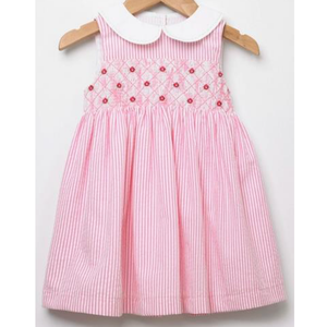 Tops para Niñas 100% Algodón Teñido con Hilo y Estampado, Diseño sin Mangas con Bordado en el Pecho - Product Image 1