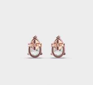 Boucles d'oreilles solitaires en diamant de laboratoire taille poire en or blanc/rose/jaune 9 carats pour fiançailles, mariage et cadeaux d'anniversaire - Product Image 4
