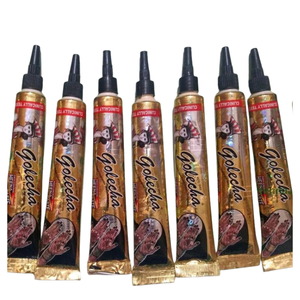 Cônes et tubes de henné noir naturel, teinture noire longue durée, formule à base de plantes, sans produits chimiques, pour l'art corporel, les fêtes et l'utilisation en salon - Product Image 1