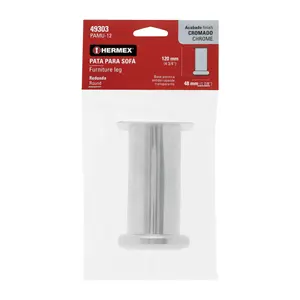 Hermex 120Mm High Chrome Furniture <b>Legs</b> For Chairs <b>Tables</b> Cabinets Modern Round Iron Metal <b>Legs</b> Pack Of 4 For Living Room Kitche - Product Image 5