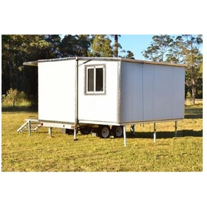 Conteneur de bureau mobile abordable avec remorque à vendre Construction durable et mobilité fluide - Product Image 2