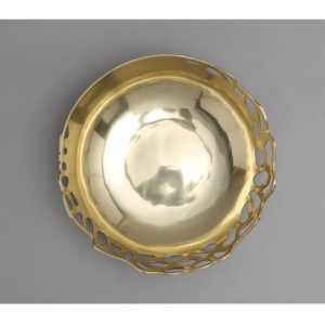 Cuenco para servir chocolate hecho a mano, cuenco de sopa dorado de aluminio pulido, cuenco único para servir para restaurantes, bodas, Apto para lavavajillas - Product Image 3