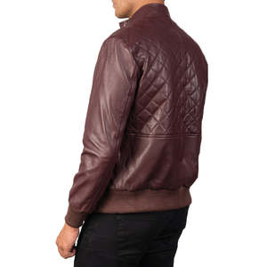 Men's Moda Reversible <b>Sheepskin</b> Leather Bomber <b>Jacket</b> Factory Second <b>Jacket</b> Maker XS Size Autumn Season PU Material Coated - Product Image 6
