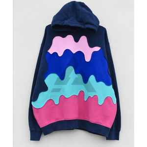 Sweat à capuche pour homme en molleton de coton lourd, couleur unie, logo personnalisé brodé, hiver, écologique, respirant, séchage rapide - Product Image 6