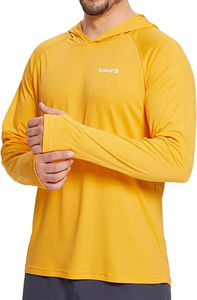 Sudadera con capucha de pesca de manga larga de poliéster 100% con logotipo personalizado de secado rápido e impermeable Upf 50 + camisa de protección solar con agujeros para los pulgares - Product Image 3