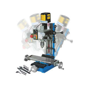 Machine de perçage et de fraisage CNC 220V à entraînement par engrenages, perceuse d'établi avec moteur et composants de base à roulements - Product Image 1
