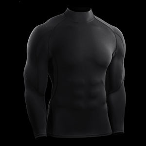 Évacuation de l'humidité compression t-shirt hommes entraînement entraînement gym course athlétique séchage rapide sport couche de base haut respirant - Product Image 4