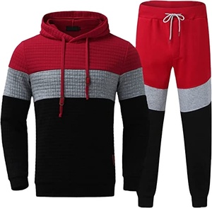 Activewear โลโก้ที่กําหนดเองขนาดบวกผู้ชายวอร์มซิปคลุมด้วยผ้าชุดวิ่งจ๊อกกิ้งสําหรับผู้ชายสวมใส่ง่ายสบายทําเอง - Product Image 1