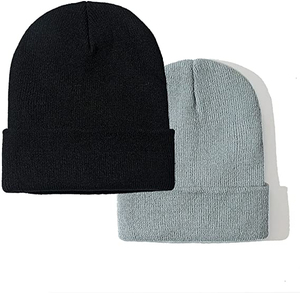 Custom Logo Winter <b>Beanie</b> <b>Hat</b> Fashionable Solid Black 100% <b>Wool</b> with Bow Pattern Warm and Stylish for Beach Wear - Product Image 1