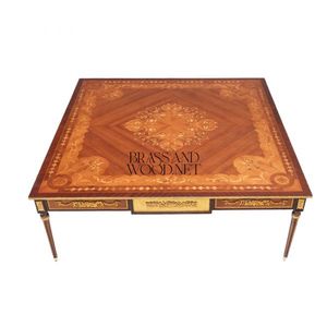 ชุดโต๊ะกาแฟไม้ฝังลายคลาสสิกสุดหรู - Product Image 3