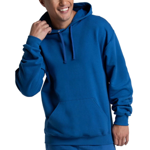 Dernier design nouveau style personnalisé de haute qualité 100% coton streetwear kangourou sweats à capuche pull uni hommes Plaid kangourou Hoodies - Product Image 1