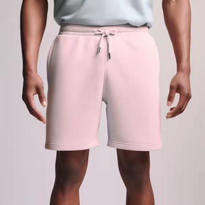 Diseñe su propio logotipo Pantalones cortos lavados con ácido 100% algodón Impresión personalizada Bordado Liso en blanco Ropa de hombre Pantalones cortos para la venta - Product Image 2