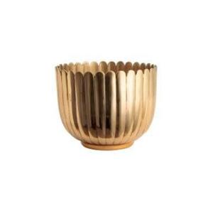 Accueil Salon Intérieur Extérieur Décoratif Maison Balcon Design gaufré Doré Finition Jardinière en métal - Product Image 3