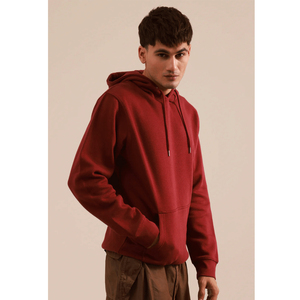 <b>Thick</b> <b>Fleece</b> Drop Shoulder Plain Blank Custom Men Hoodies High Quality Cotton French Terry Oversize Hoodie - Product Image 4