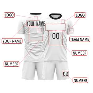 Nom de l'équipe100 % Polyester Uniformes de football personnalisés Vêtements d'équipe avec LOGO Fournisseur d'uniformes de football au Pakistan - Product Image 2