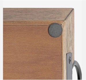 Nouvelle arrivée Plateau de service rectangulaire en bois massif de couleur noire avec poignées en métal pour la maison et les restaurants à bas prix - Product Image 5
