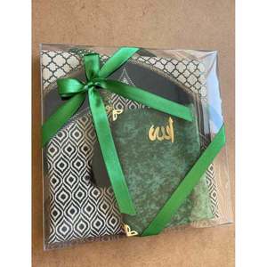 Tapis de prière élégant Hira Taffeta Yasin, coffret cadeau personnel, 66x110cm, 230g - Product Image 2