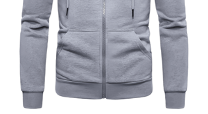 Sweat à capuche homme premium coupe classique 100 % coton, style streetwear avec poches pour l'hiver, impression numérique, écologique - Product Image 2