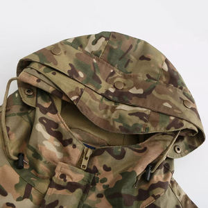 Chaqueta de Caza Táctica Impermeable con Camuflaje, Chaqueta Cortavientos de Forro Polar para Hombre, Abrigo de Senderismo Multicam - Product Image 6