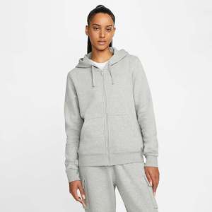 Sudadera con Capucha de Alta Calidad, Personalizada, de Algodón/Poliéster, con Cremallera, Manga Larga, para Mujer, Ropa de Calle de Invierno, Ecológica, con Bolsillo Delantero, Lisa - Product Image 1