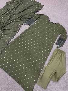 New Designer Punjabi Suit Women Wear Indian Kurti Pant Suit Salwar Kameez Dupatta Set Wholesale Price Ethnic Wear <b>Dress</b> - Product Image 5