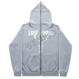 Sweat à capuche zippé complet Haute qualité Prix raisonnable Sweat à capuche zippé USA Sweat à capuche zippé intégral Sweat à capuche en coton avec logo personnalisé - Product Image 3