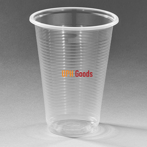 Tazas de plástico desechables de PP acanalado de 95mm, tazas de café transparentes para bebidas de 500ML-700ML, tazas ecológicas RPET/PET - Product Image 1