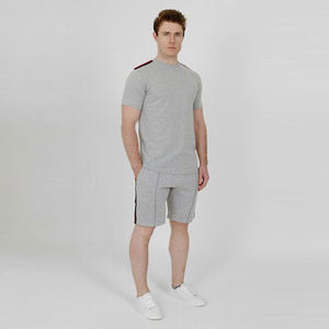Ensemble deux pièces pour hommes, t-shirt à manches courtes, Short, Fitness, survêtement décontracté, dernière mode d'été - Product Image 1